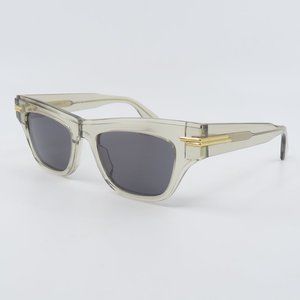 Bottega Veneta BV1122S 003 New Transparent Yellow/Grey Women's Sunglasses